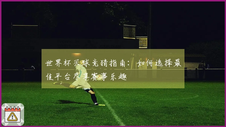 世界杯买球竞猜指南：如何选择最佳平台尽享赛事乐趣