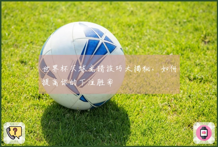 世界杯买球竞猜技巧大揭秘,如何提高你的下注胜率
